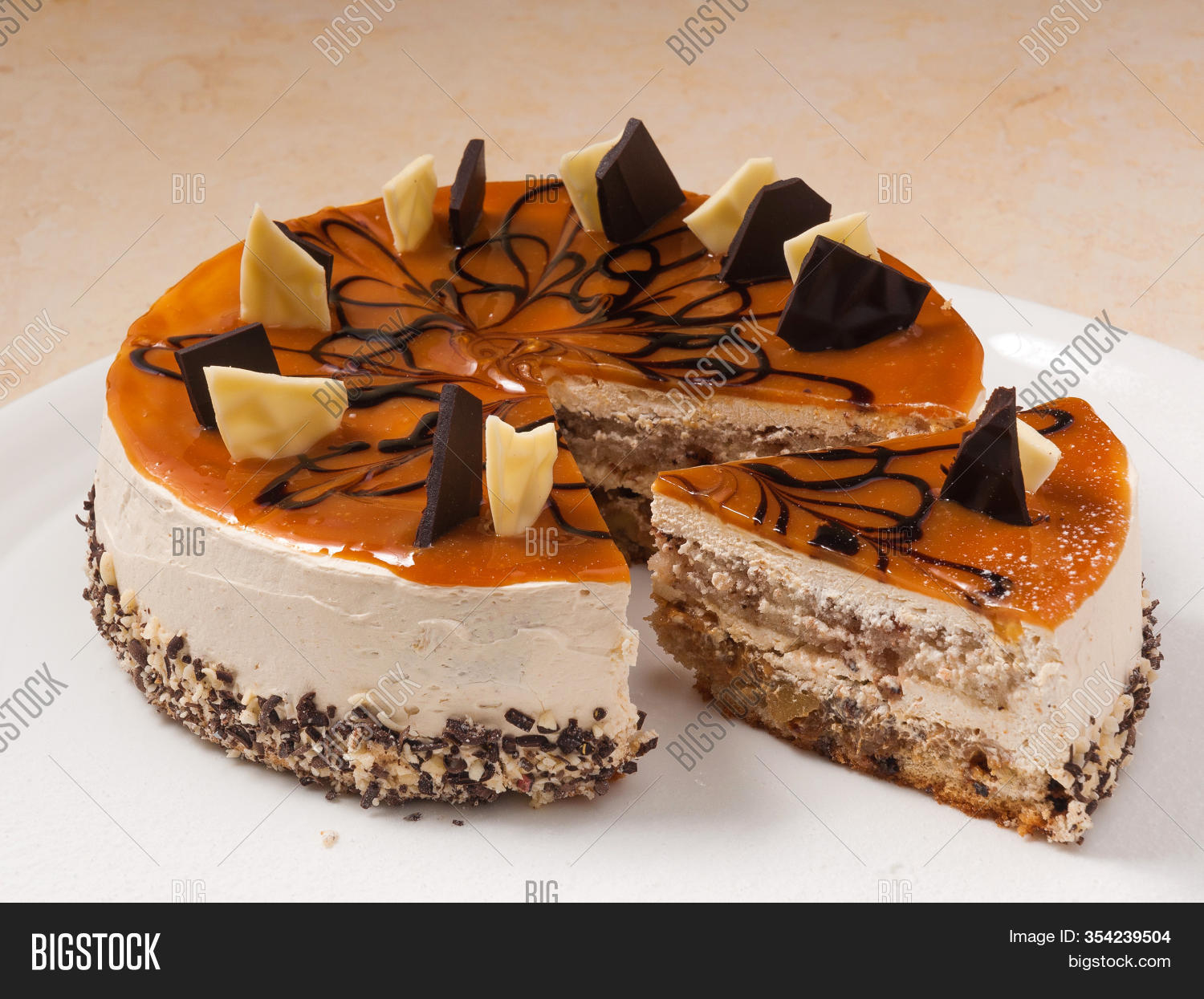 Cake Caramel, Nuts Image & Photo (Free Trial) Bigstock