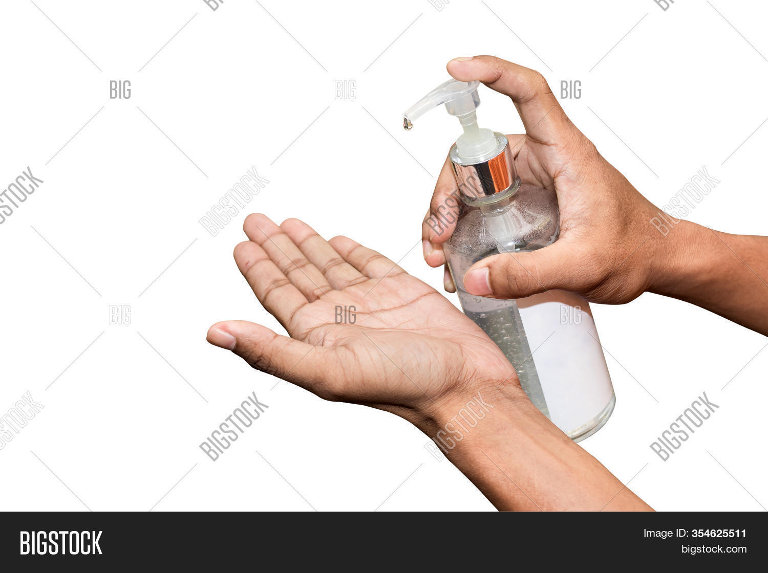 Hand Peple Push Pump Image & Photo (Free Trial) Bigstock