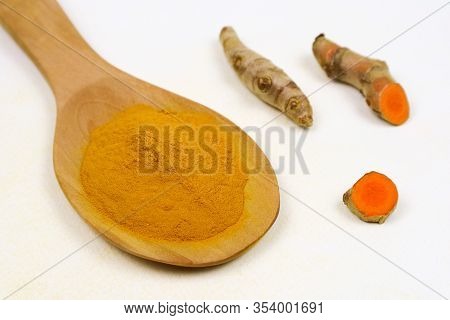Turmeric, Food, Isolated, Fruit, White, Orange, Pumpkin, Fresh, Healthy, Spice, Curry, Sweet, Yellow