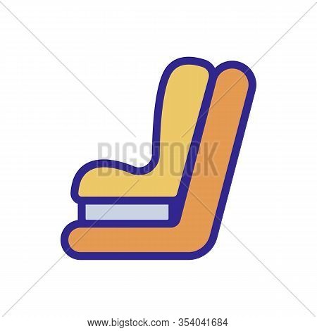 Seat Belt Icon Vector. Thin Line Sign. Isolated Contour Symbol Illustration