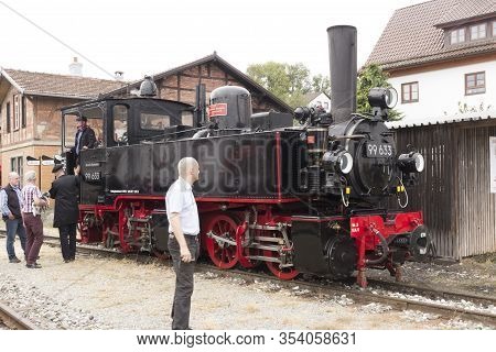 Ochsle, Germany - 13 Sep. 2015: An Old Veteran Train That Can Still Run