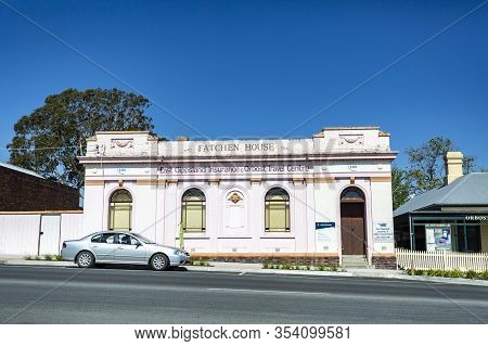 Orbost, Australia - December 20, 2019: Facade Of The Fatchen House Building, Built I Early 1930s In 