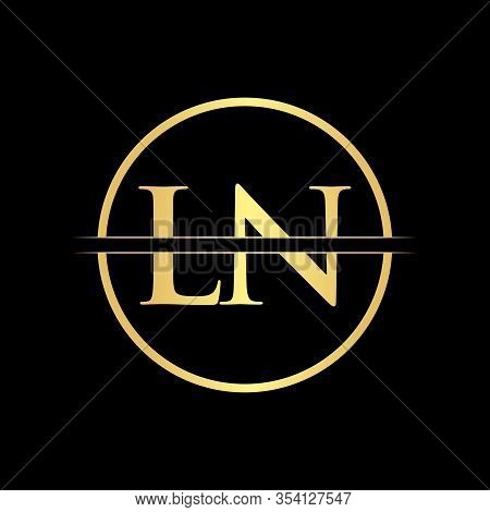 Initial Ln Letter Logo Design Vector Template. Abstract Letter Ln Logo Design