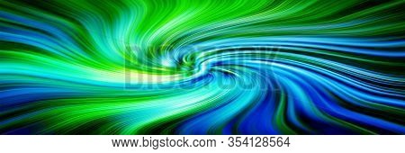 Hyperspace Motion In Galaxy. Hyperspace Fractal. Concept Of Intergalactic Travel. Starburst. Outer S