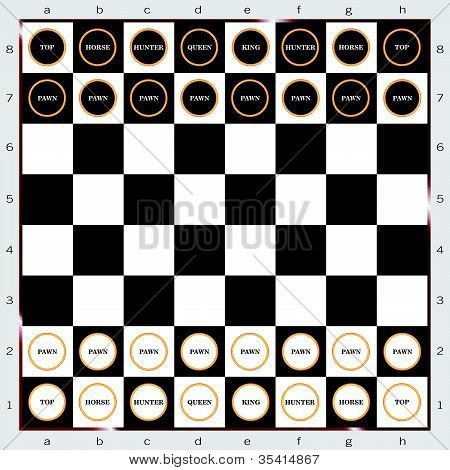 Schach-Zeichen und Symbol-Vektor