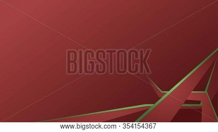 Red Background With Abstract Shapes