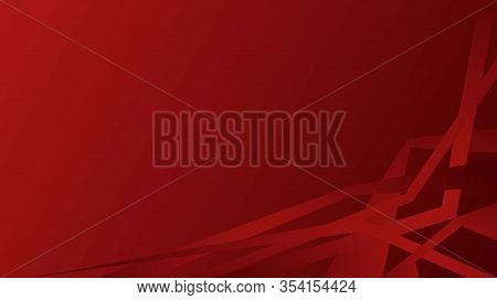 Red Background With Abstract Shapes