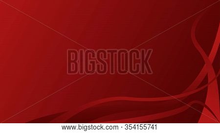 Red Background With Abstract Shapes