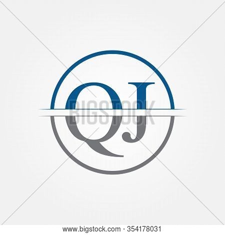 Initial Monogram Letter Qj Logo Design Vector Template. Qj Letter Logo Design