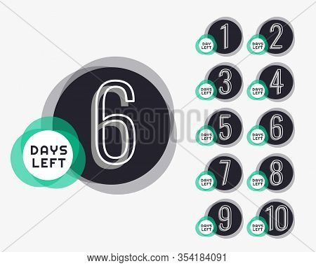Bumber Of Days Left Countdown Timer Banner