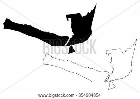 Shkoder City (republic Of Albania) Map Vector Illustration, Scribble Sketch City Of Shkodra (scutari