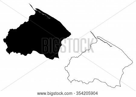 Barima-waini Region (administrative Regions Of Guyana, Co-operative Republic Of Guyana) Map Vector I