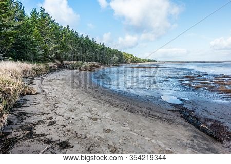 A Beach At Leadbetter Point Near Long Beach, Washington.