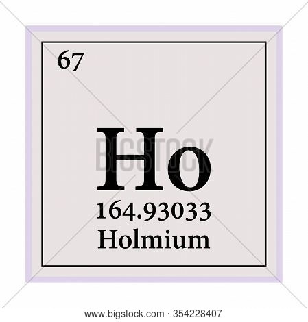 Holmium Periodic Table Of The Elements Vector Illustration Eps 10