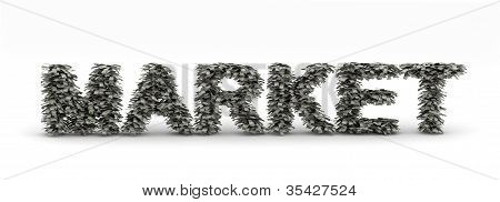 Market title alphabet from dollars