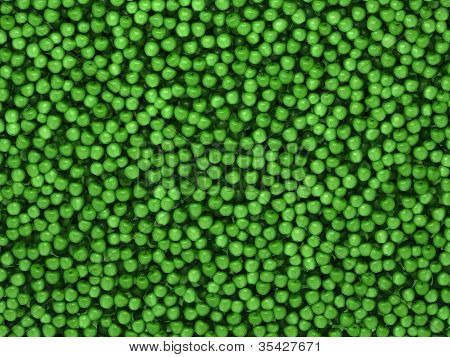 Background from scattered green fresh apples