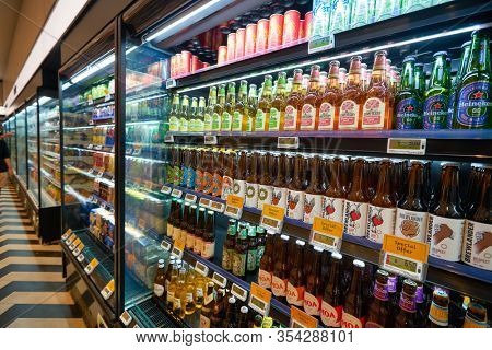 SINGAPORE - JANUARY 20, 2020: interior shot of Jasons Deli at the Shoppes at Marina Bay Sands. Jasons Deli is a supermarket and delicatessen.