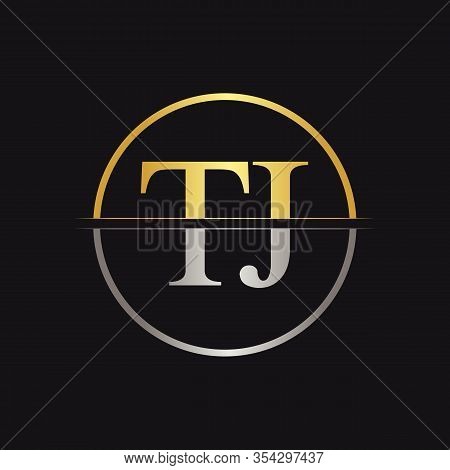 Initial Letter Tj Logo Design Vector Template. Linked Typography Tj Letter Logo Design