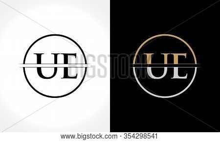 Initial Letter Ue Logo Design Vector Template. Ue Letter Logo Design