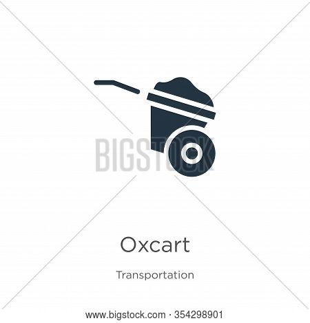 Oxcart Icon Vector. Trendy Flat Oxcart Icon From Transportation Collection Isolated On White Backgro