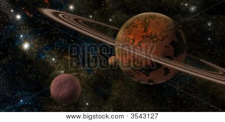 Planeta con anillos