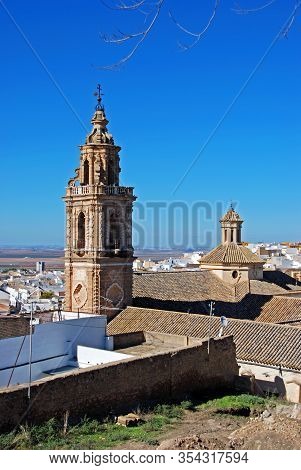 Osuna, Spain - November 13, 2008 - Elevated View Of Mercy Church And Tower (iglesia Y Torre De La Me