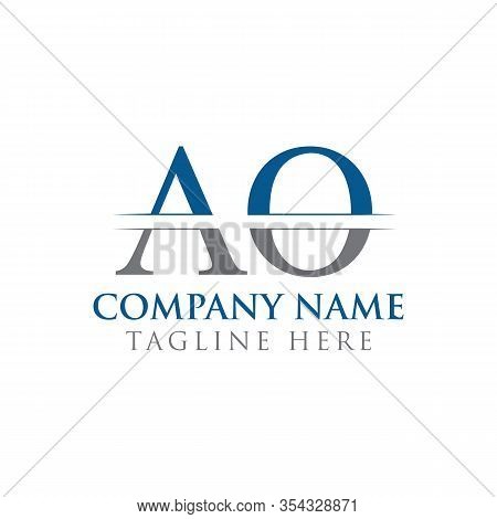 Initial Ao Letter Logo With Creative Modern Business Typography Vector Template. Creative Abstract L
