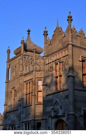 Alupka, Ukraine - 20.07.2011: The Vorontsov Palace Or The Alupka Palace Is An Historic Palace Situat