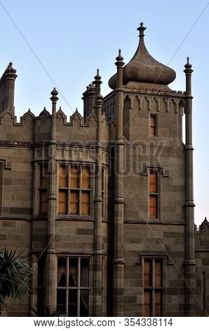 Alupka, Ukraine - 20.07.2011: The Vorontsov Palace Or The Alupka Palace Is An Historic Palace Situat
