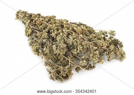 Dried Origano In Front Of White Background