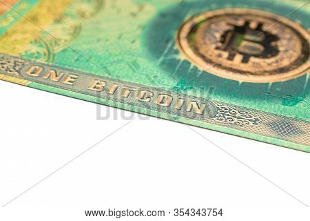 Falling Coins. Golden Cryptocurrency On White. Litecoin, Ethereum, Bitcoin Background.