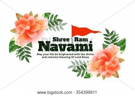 Shree Ram Navami Festival Beautiful Background Design
