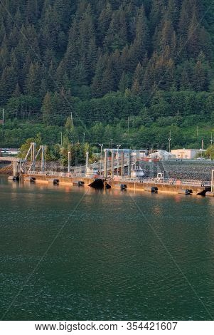 View Of Juneau, Alaska, Usa. The City And Borough Of Juneau, Commonly Known As Juneau, Is The Capita