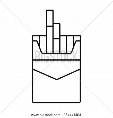 No Smoking Warning Sign Icon Vector Illustration For Graphic And Web Design.