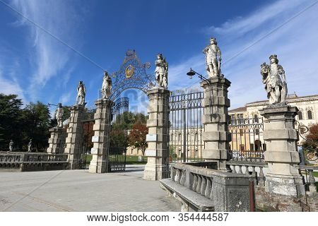 Padova, Italy - Oct 11, 2016: Baroque Architecture Of Villa Contarini On Oct 11, 2016 In Padova, Ita