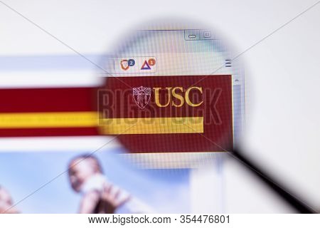 Los Angeles, California, Usa - 7 March 2020: University Of Southern California Usc Website Homepage 