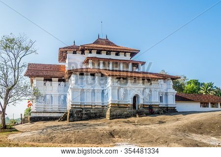 View At The Buddhist Temple Lankatilaka Vihara In Mahanuvara, Sri Lanka