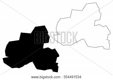 Tuzla City (bosnia And Herzegovina, Bosnia-herzegovina) Map Vector Illustration, Scribble Sketch Cit
