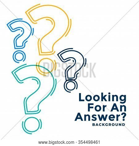 Web Help And Support Template With Question Marks