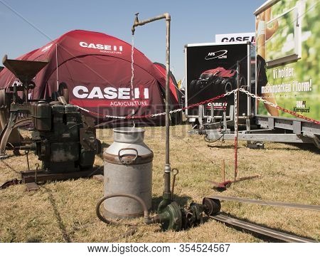 Auning, Denmark - 26 Maj 2018: Old Estrup Agricultural Market, Old Water Pump