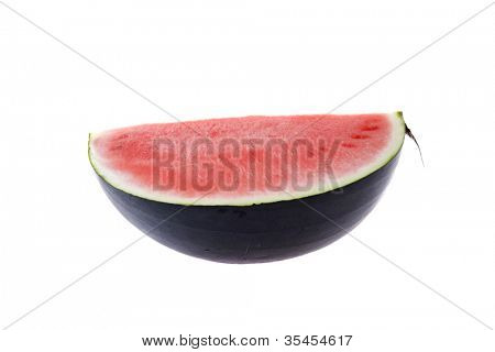 kromka melon wody, na białym tle