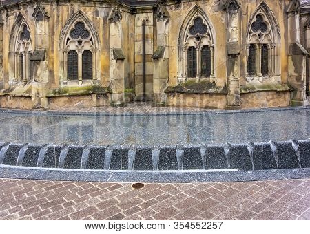Scenery Around Saint-maurices Basilica In Epinal, The Capital City Of The Vosges Departmend In Franc