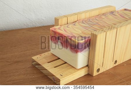 Handcrafted Soap Block Ready To Be Cut Into Slices