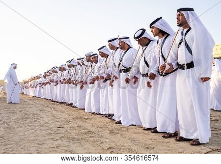 Men Perfume Yola Dance  In Sheikh Zayed Heritage Festival September 22, 2014 In Abu Dhab, United Ara
