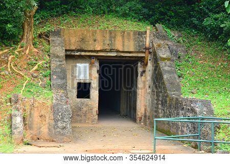 Cavite, Ph - Dec. 3: Battery Hearn Tunnel Facade At Corregidor Island On December 3, 2016 In Cavite,