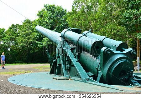 Cavite, Ph - Dec. 3: Battery Hearn Mortar Cannon At Corregidor Island On December 3, 2016 In Cavite,
