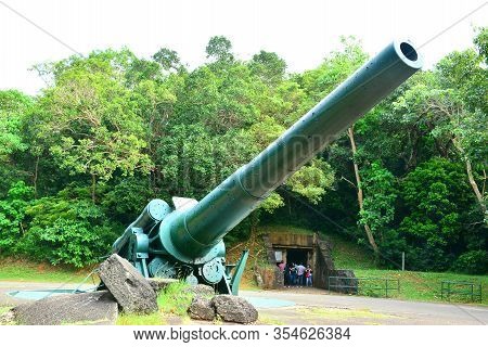 Cavite, Ph - Dec. 3: Battery Hearn Mortar Cannon At Corregidor Island On December 3, 2016 In Cavite,