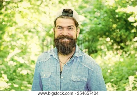 Freshly Cut. Happy Brutal Man With Beard. Barber. Hispter Style. Fashion Portrait Of Man. Hair Beard