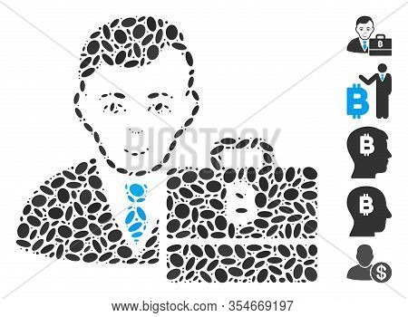 Dotted Mosaic Based On Baht Accounter. Mosaic Vector Baht Accounter Is Designed With Random Elliptic