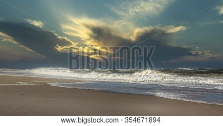 Nymindegab And The Danish West Coast In Great Colors From A Fantastic Sunset